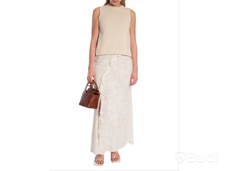 Burnout maxi skirt Neo Noir, off-white, stl. 38
