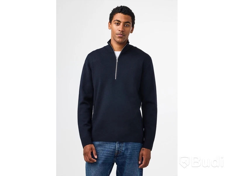 Tröja Harald Half zip 6530 NN.07, deep navy, stl. XXL