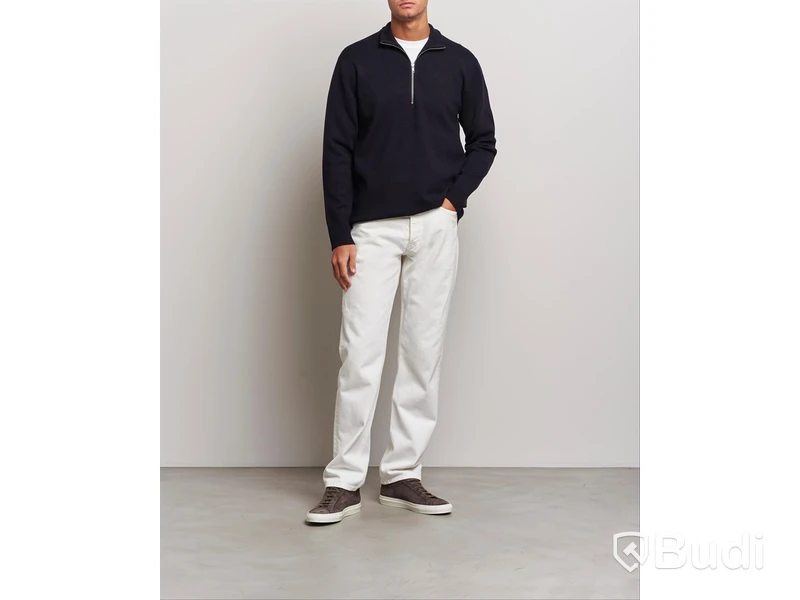 Tröja Harald Half zip 6530 NN.07, deep navy, stl. XXL