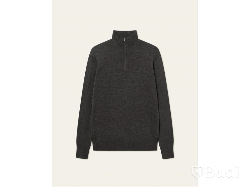 Tröja Greyson half-zip Merino Knit LES DEUX, kaffebrun, stl. XXL
