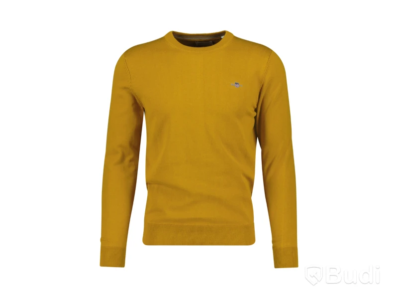 Tröja Classic cotton C-neck Gant, maple yellow, stl. M