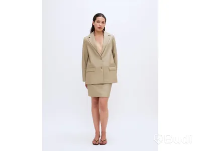 Blazer Harrum Fine leather 2NDDAY, twill/ljus grön, stl. 36