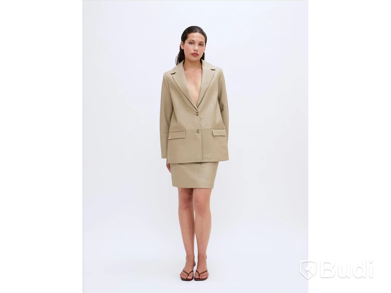 Blazer Harrum Fine leather 2NDDAY, twill/ljus grön, stl. 36