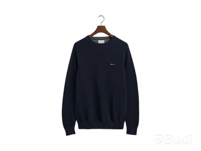 Tröja Cotton Pique c-neck Gant, mörk blå, stl. XXXL
