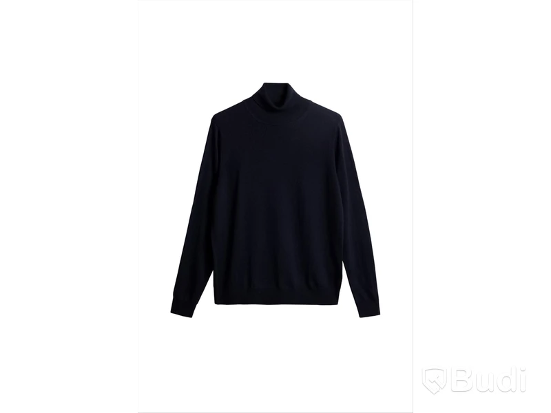 Poloröja Turtleneck i Merino ull J.Lindeberg, mörkblå, stl. S