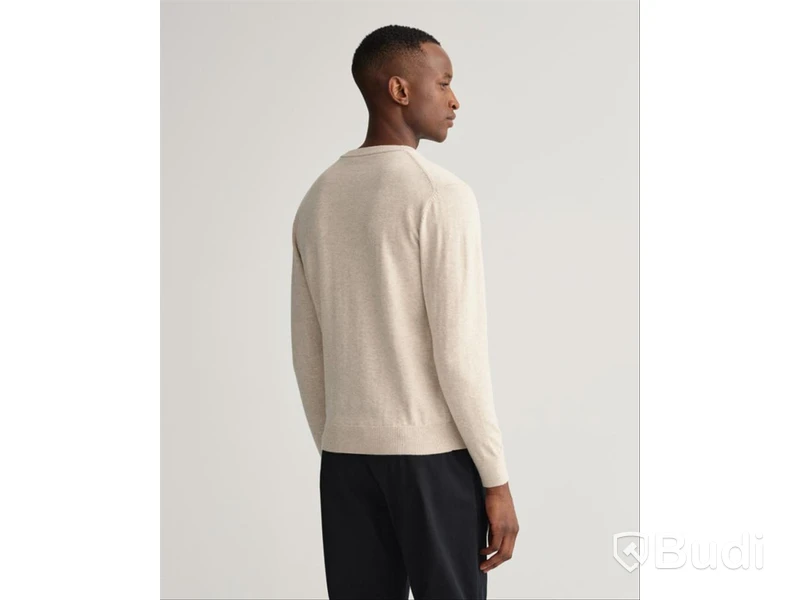 Tröja Apperal Classic Cotton c-neck Gant, ljus beige, stl. XXXL