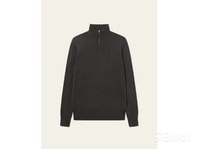 Tröja Greyson half-zip Merino Knit LES DEUX, kaffe brun, stl. XXL