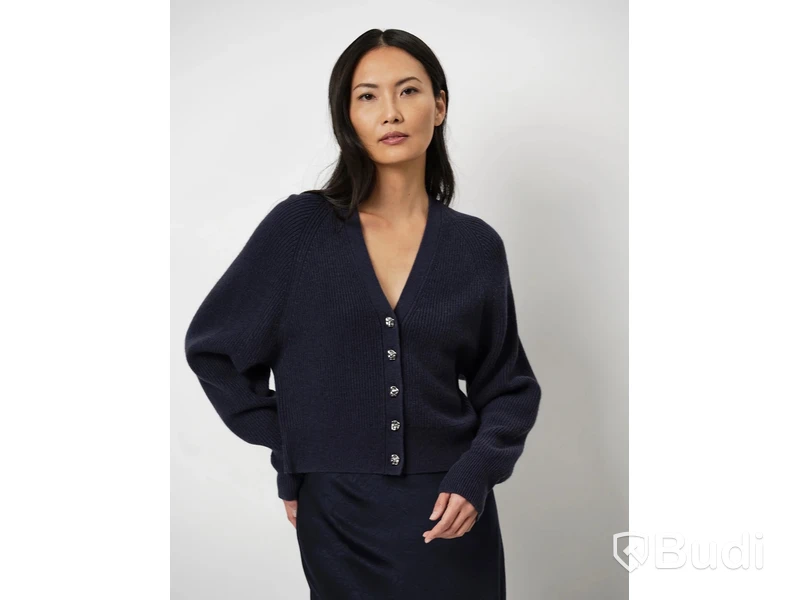 Cardigan Kyle Dante6, cropped cardigan, navy/silver, stl. S