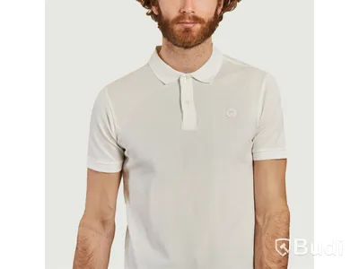 Pikétröja Linen Rowan Polo, bright, white, stl. M