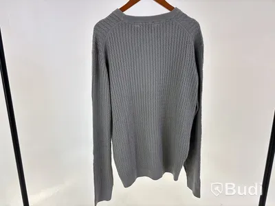 Tröja Due Signori, kablestickad, grå, stl. XXL