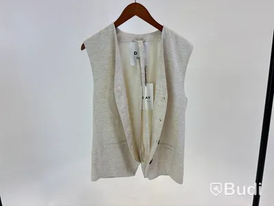 Väst Palmer Day Birger et Mikkelsen, off white/grå, stl. 36