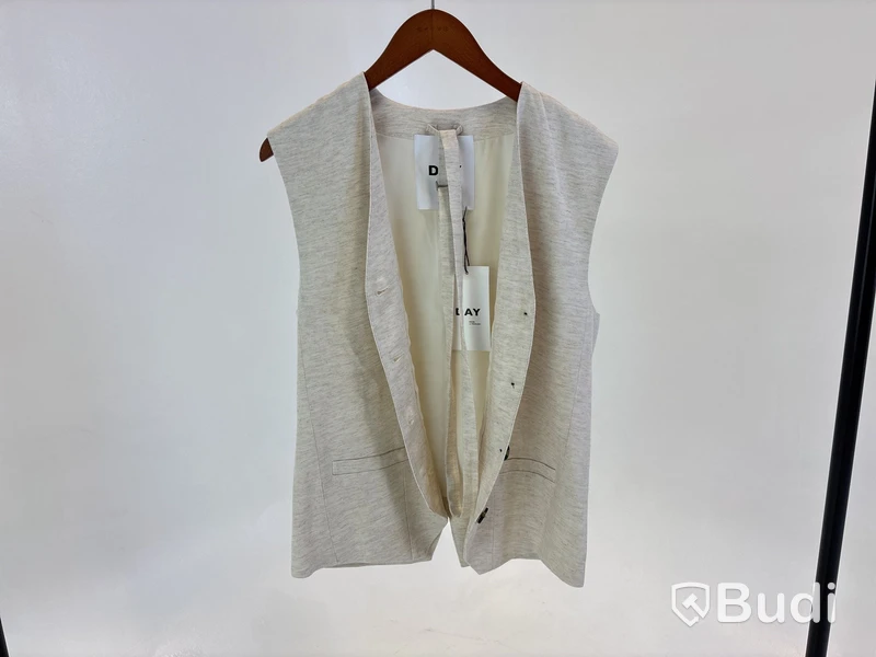 Väst Palmer Day Birger et Mikkelsen, off white/grå, stl. 36