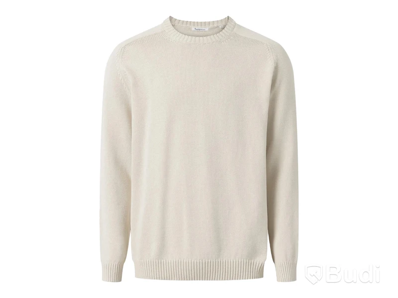 Tröja Cotton Apparel Knowledge, crewneck, kräm/off white, stl. XXL
