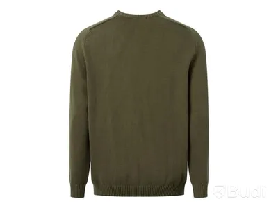 Tröja Cotton Apparel Knowledge, crewneck, olivgrön, stl. S