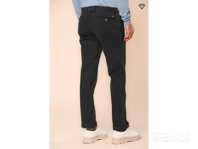 Byxor Masons, New York trousers, svart, extra slim, stl. 56
