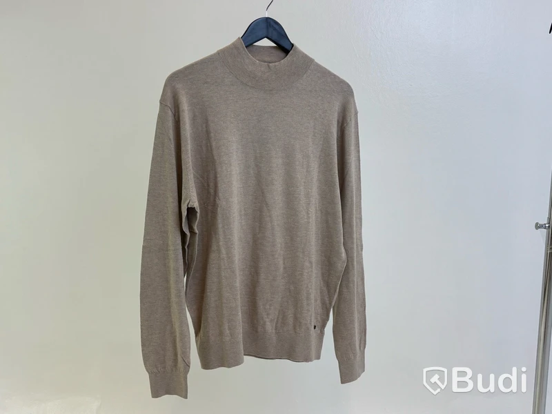 Tröja Lagency Sophisticated Fashion, mock neck, beige, stl. XL