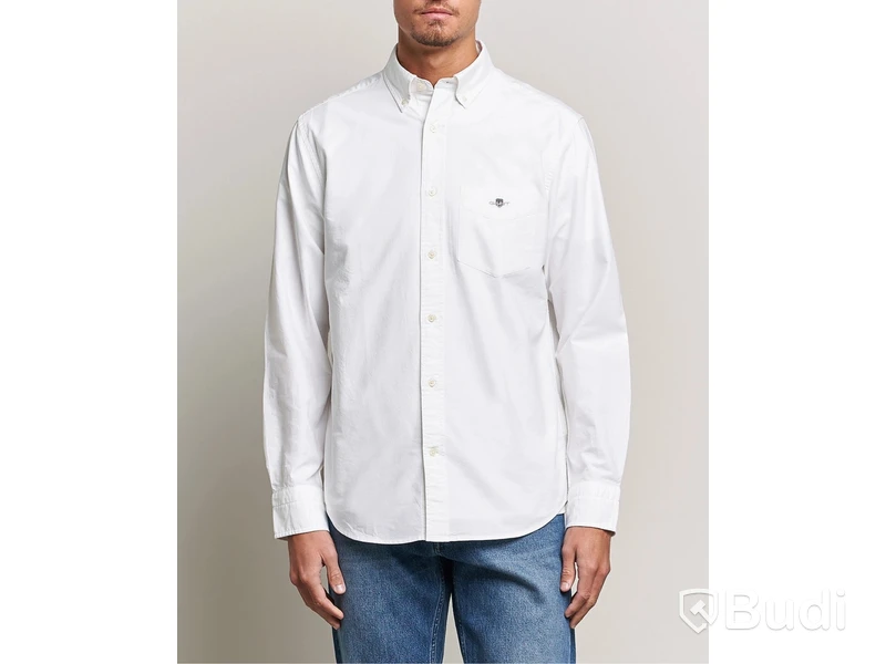 Skjorta Gant, Regular Classic Oxford Shirt, vit, stl. S