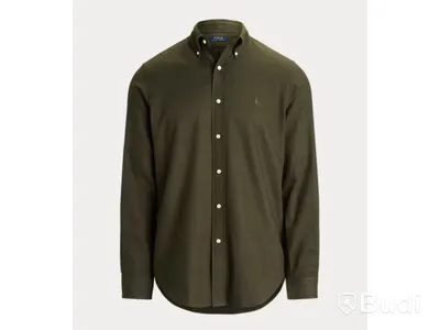 Skjorta Polo Ralph Lauren, Custom Fit Performance Twill Shirt, olivgrön, stl. XXL