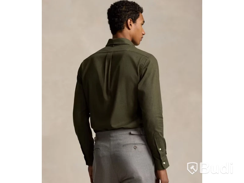 Skjorta Polo Ralph Lauren, Custom Fit Performance Twill Shirt, olivgrön, stl. XXL