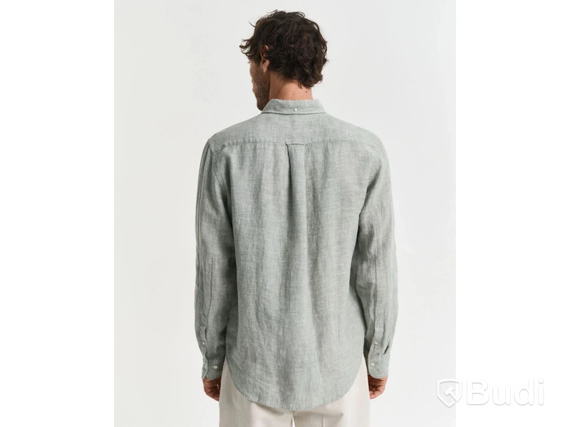 Skjorta Gant, Regular Linen Shirt, Kalamata grön, stl. XXL
