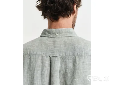 Skjorta Gant, Regular Linen Shirt, Kalamata grön, stl. XXL