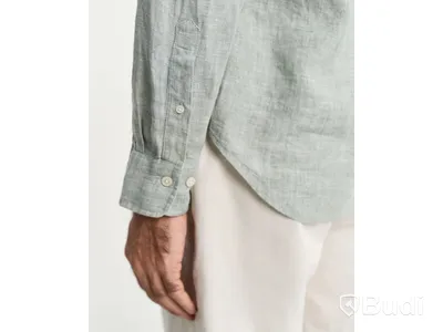Skjorta Gant, Regular Linen Shirt, Kalamata grön, stl. XXL