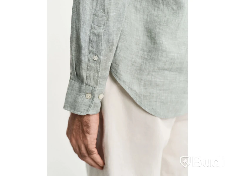 Skjorta Gant, Regular Linen Shirt, Kalamata grön, stl. XXL