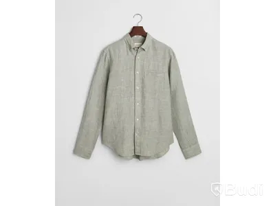 Skjorta Gant, Regular Linen Shirt, Kalamata grön, stl. XXL