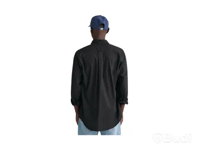 Skjorta Gant, Reg Popplin Shirt, svart, stl. S