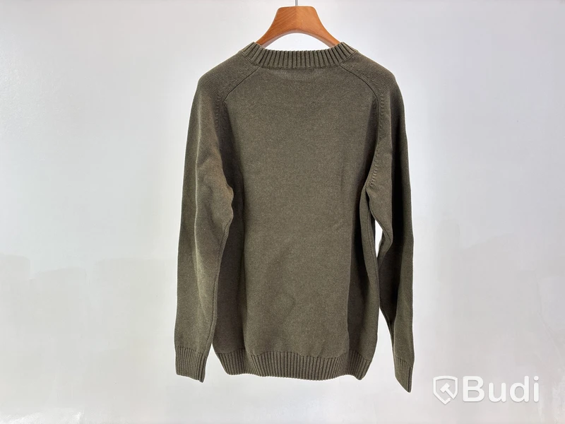 Tröja Knowledge cotton apparel, stl. S, Plain knitted crewneck