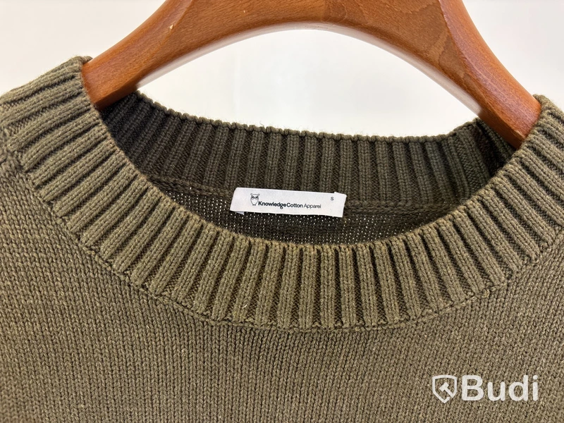 Tröja Knowledge cotton apparel, stl. S, Plain knitted crewneck
