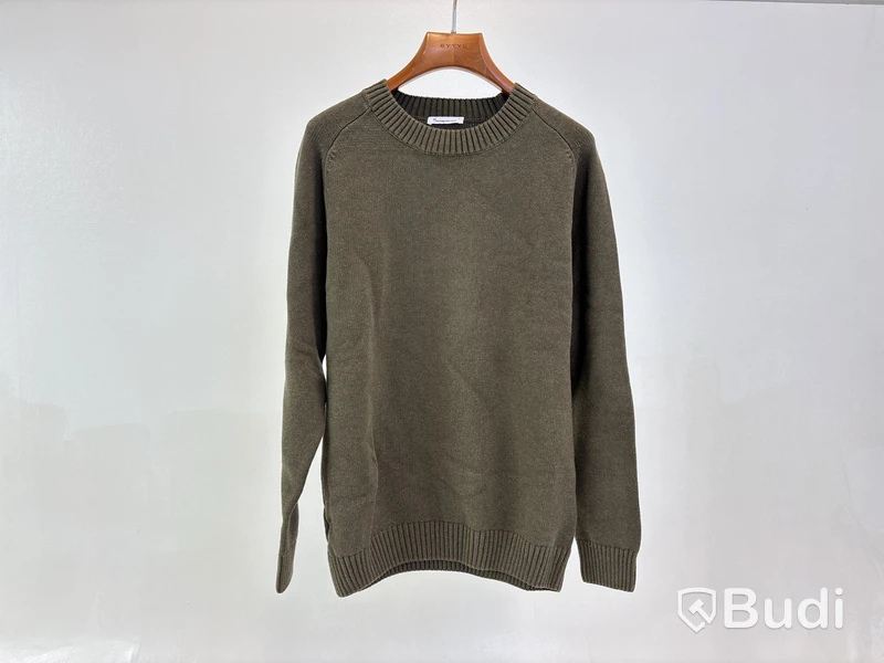 Tröja Knowledge cotton apparel, stl. S, Plain knitted crewneck