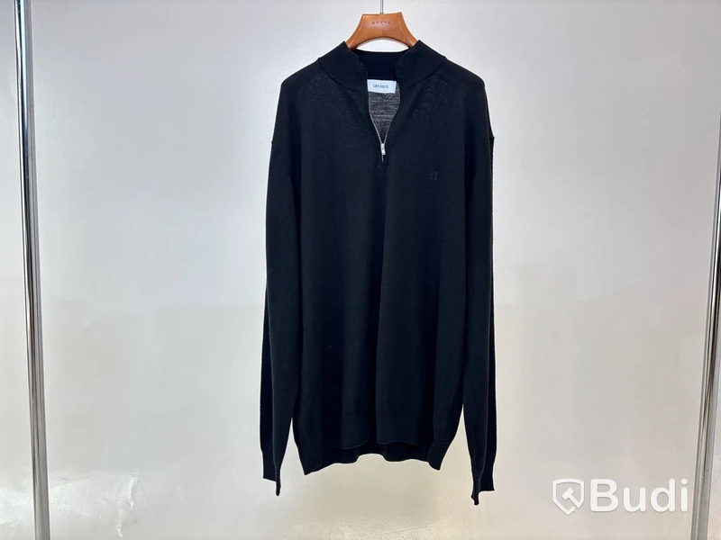 Tröja Les deux, stl. XXL, Greyson half-zip merino knit