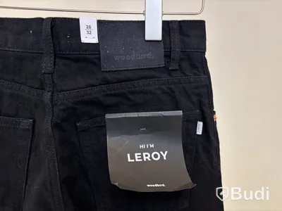 Jeans Woodbird, stl. 28/32, Leroy craven black jeans