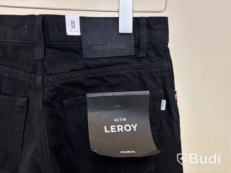 Jeans Woodbird, stl. 28/32, Leroy craven black jeans