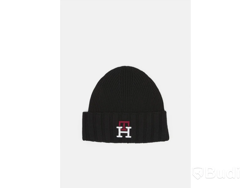3 st. Mössor, Tommy Hilfiger Prep mono beanie, svart