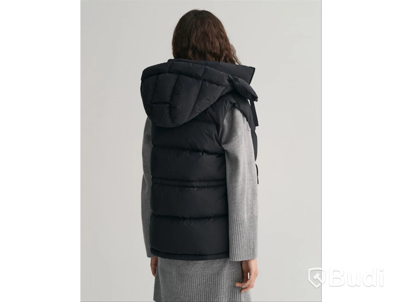 Väst Gant Mid Length Down Vest, Ebony black, L