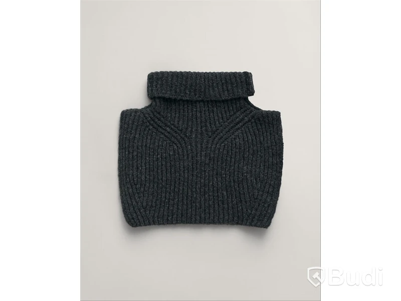 Halskrage Gant, Ribbed Knit Bib, Antracit Melange, One size
