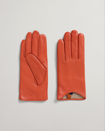 (NY) 2 par. Handskar Gant, Pumpkin orange, stl. S. 