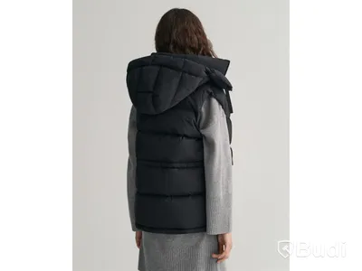 Väst Gant Mid Length Down Vest, Ebony black, M