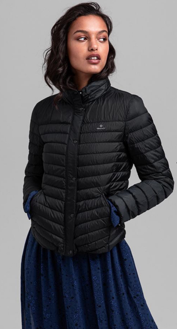 (NY) Damjacka Gant Light down jacket, svart, XS