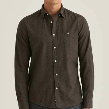 (NY) Skjorta Morris, Watts flannel shirt slim fit, stl. S, herr