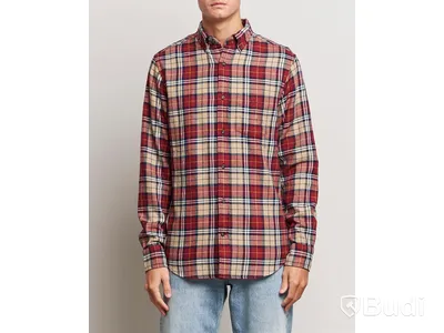 Flanellskjorta Gant, Reg flannel check shirt, stl. S, herr