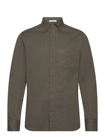 (NY) Skjorta Gant, Reg Herringbone flannel shirt, stl. XXL, herr