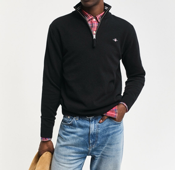 (NY) Tröja Gant, superfine lambswool half zip, stl. XL, herr