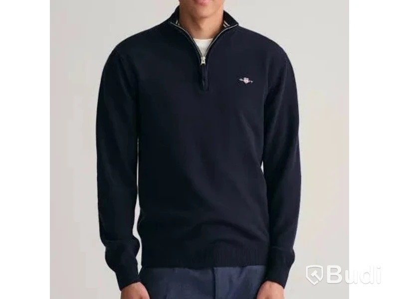 Tröja Gant, superfine lambswool half zip, stl. XXL, herr