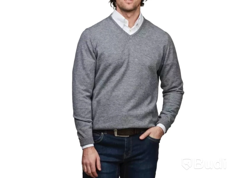 Tröja Hansen & Jacob, Geelong v-neck sweater, stl. XXL, herr