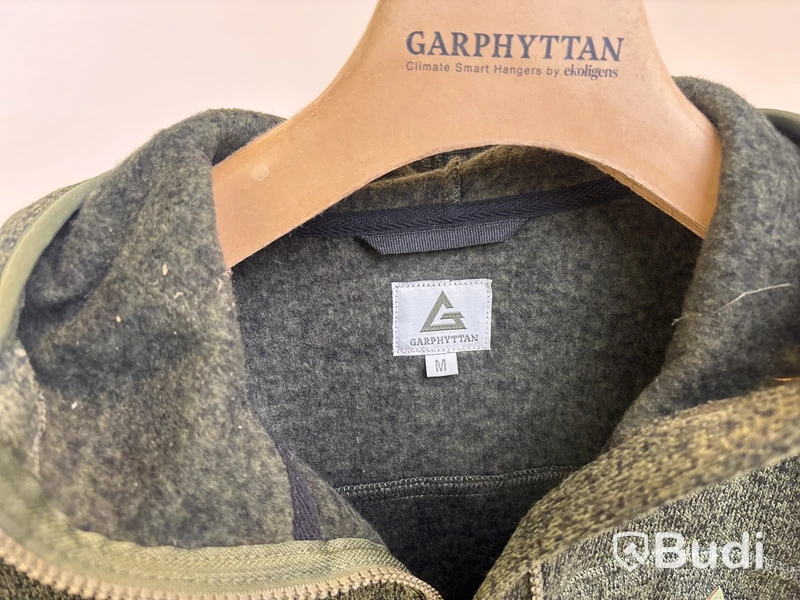 Zip-tröja Garphyttan grönspräcklig, stl. M