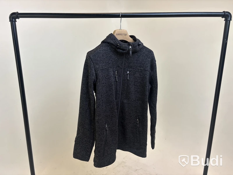 Zip-tröja Garphyttan gråspräcklig, stl. M