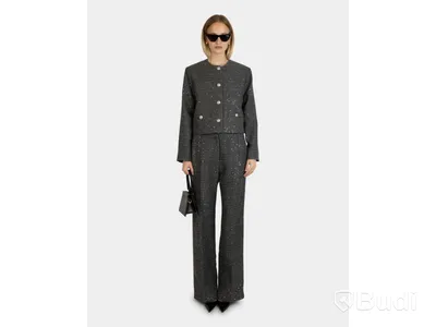 Jacka Nathalie Schuterman, Gaia Sequin Tweed Jacket, grå, stl. 40
